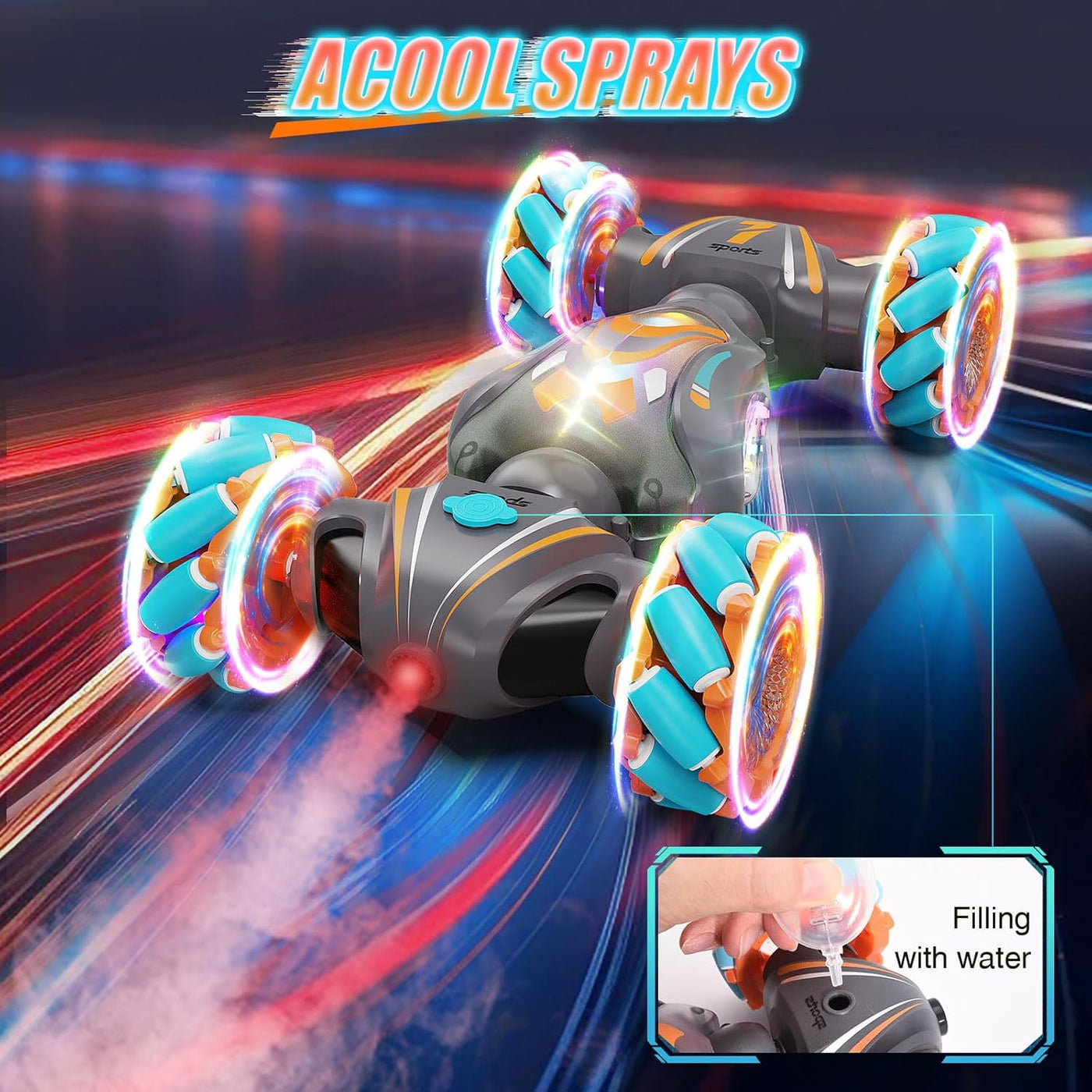 Nicella Auto de acrobacias RC con detección de gestos, auto de cont...