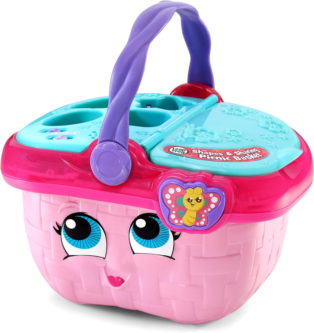 LeapFrog Cesta de Picnic Formas y Compartir (Empaque Libre de Frustraciones), Rosa