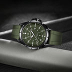 SAPPHERO Reloj analógico de cuarzo luminoso para hombre, 164 ft, resistente al agua, con fecha, casual, elegante, para trabajo, negocios, correa de silicona, relojes de pulsera para hombre