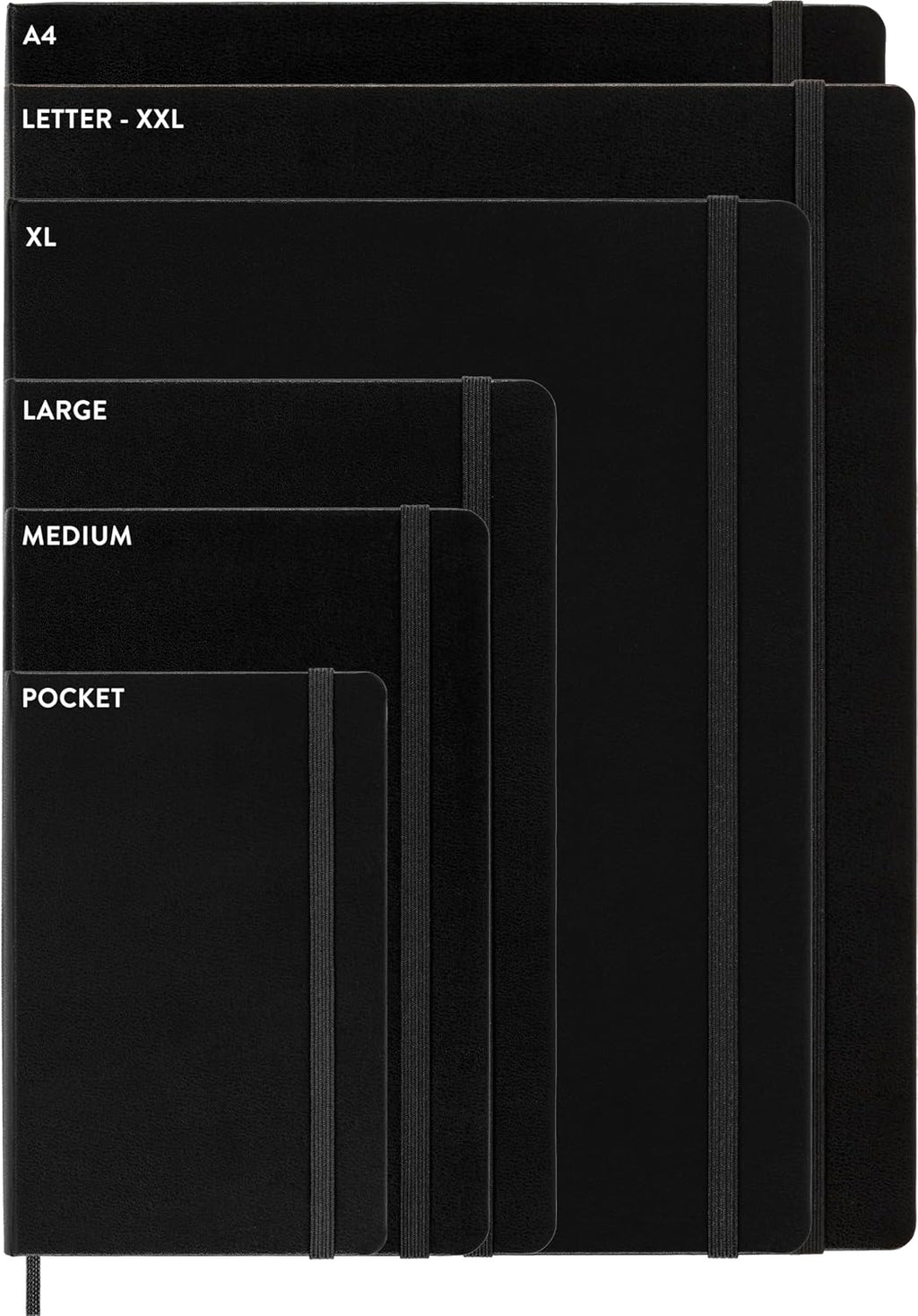 Moleskine Agenda semanal clásica sin fecha, tapa dura, grande (5 x 8.25 pulgadas), negro, 288 páginas