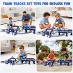 Juego de tren para niños, 92 piezas de juguetes de tren para niños