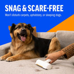 ChomChom Roller & Rake - Rodillo reutilizable para depilación de mascotas con accesorio de rastrillo para piel de gato y perro en muebles, sofá, alfombra, automóvil, alfombras, ropa de cama y más, portátil, ecológico