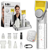 Recortadora de barba para hombres, kit magnético todo en uno para h...