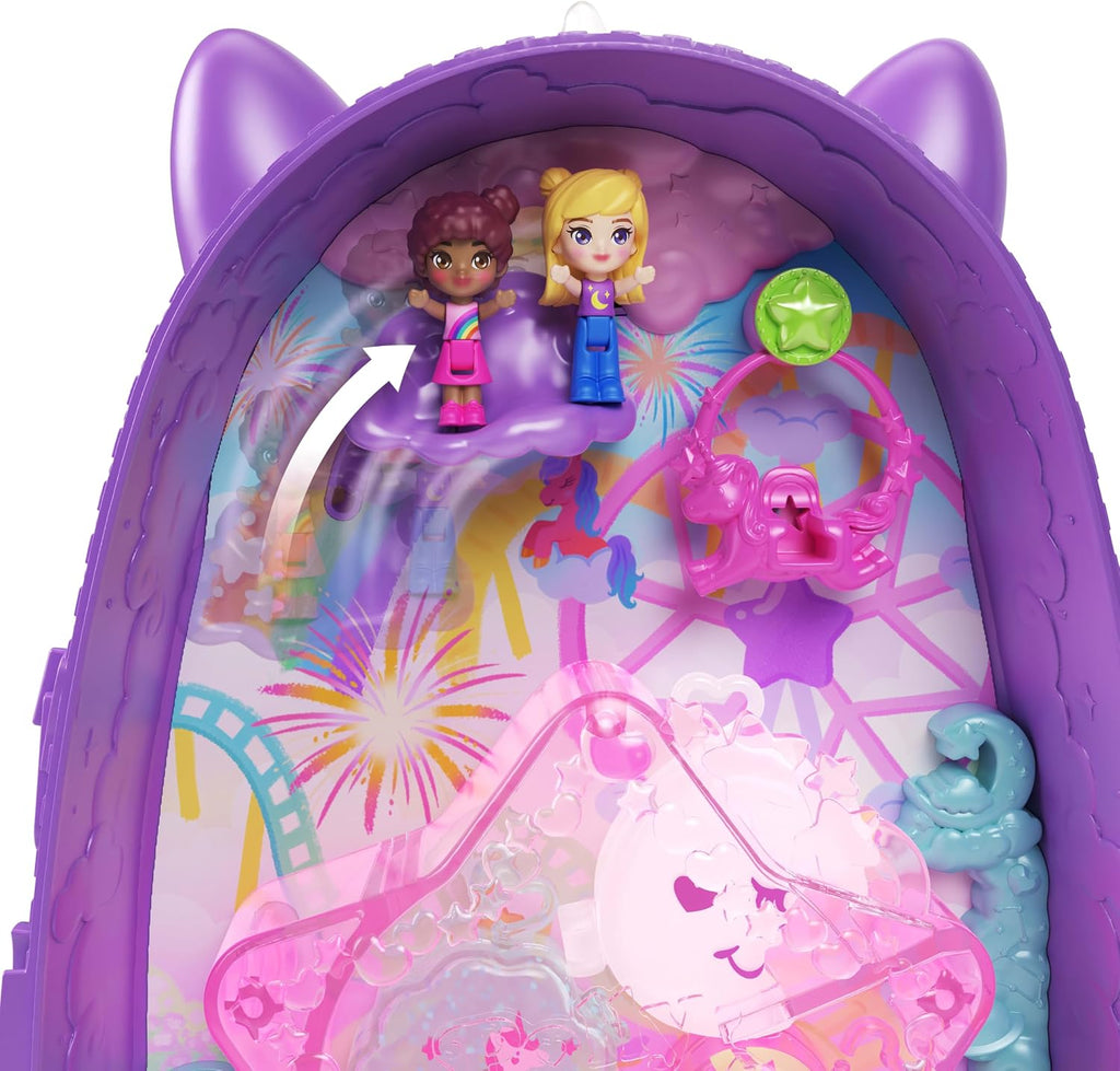 Polly Pocket Juego de mochila de unicornio