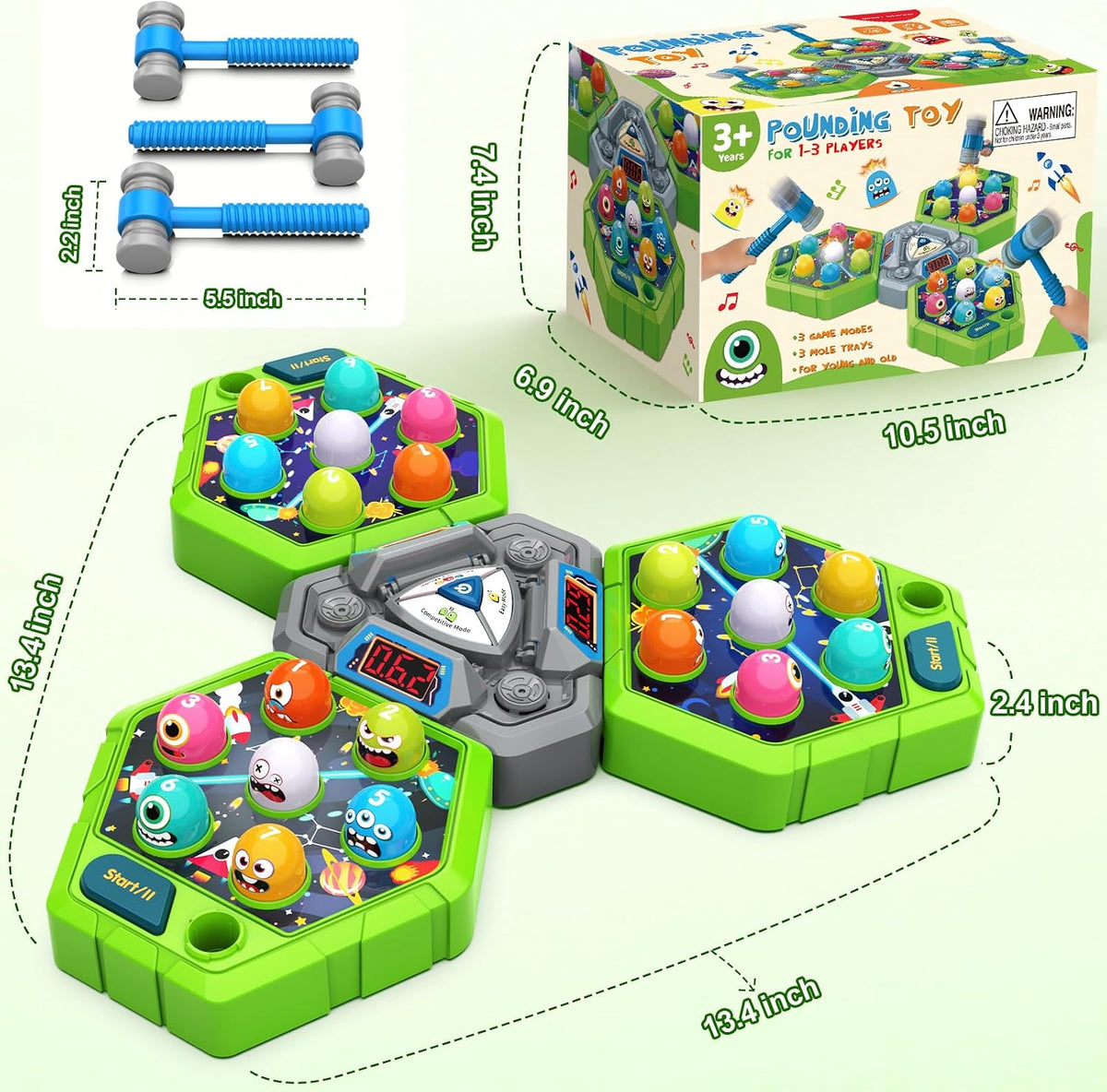 Whack Game Mole, juguetes para niños, regalos para niños de 3, 4, 5, 6