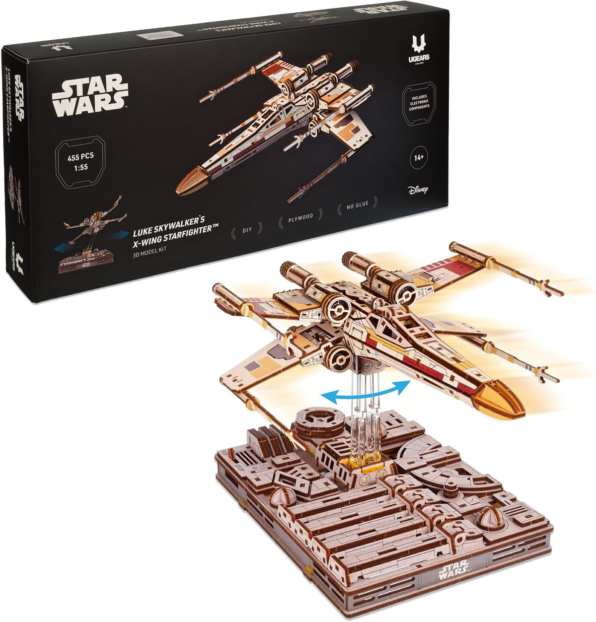 UGEARS Star Wars ™ Luke Skywalker's X-Wing Starfighter™ Rompecabezas 3D de