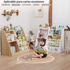 Lkeiyay Estantería infantil con almacenamiento, estantería frontal