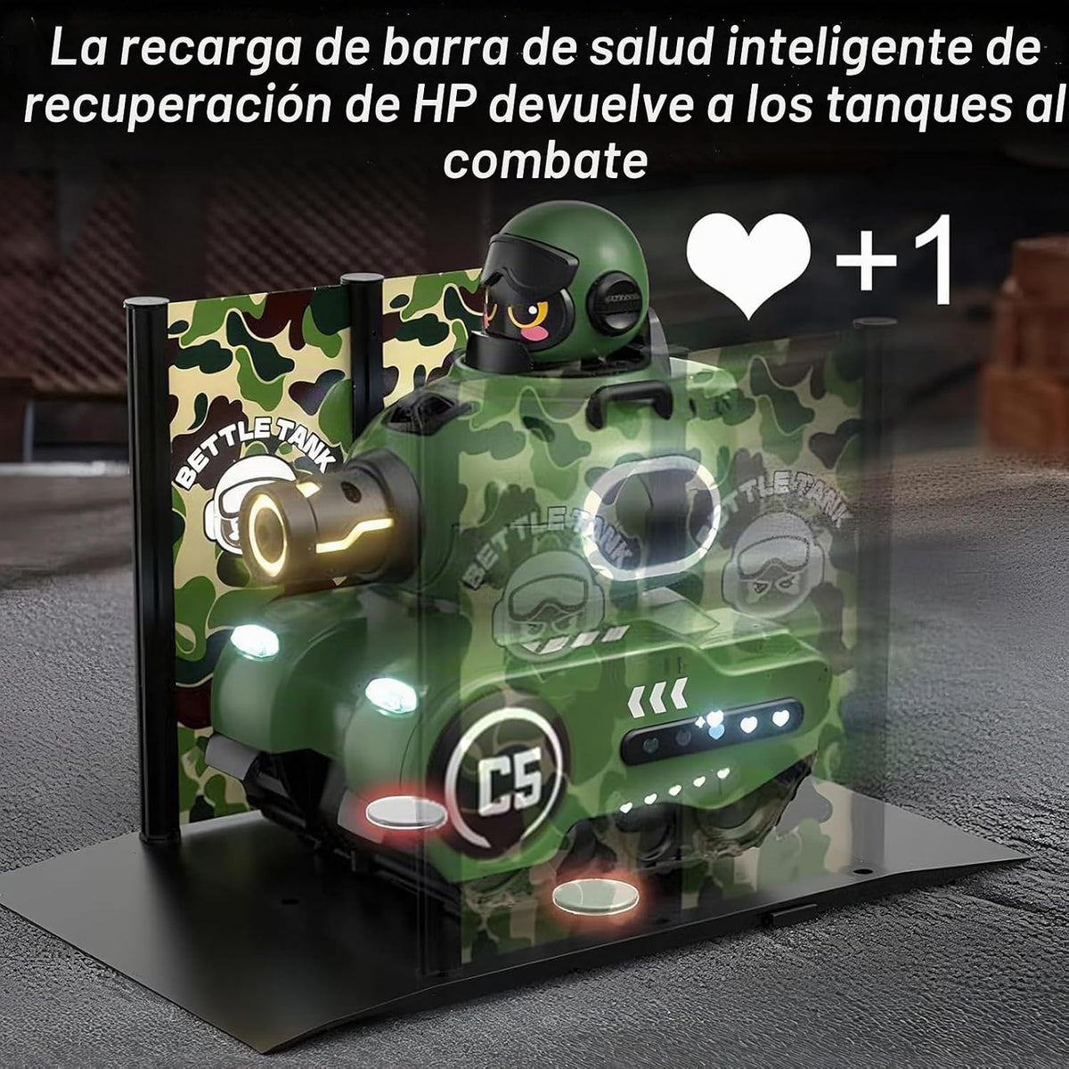 Paquete de 2 tanques infrarrojos control remoto que dispara