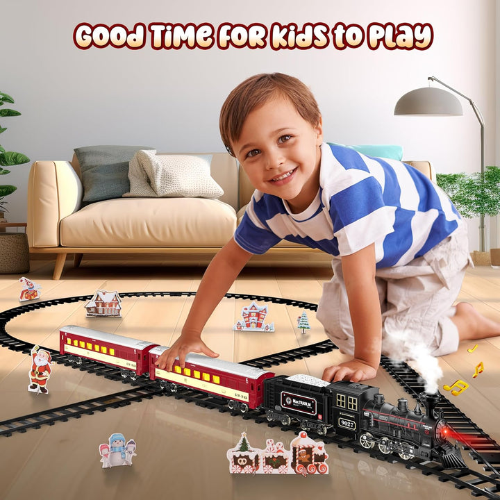 Juego de Tren Hot Bee - Juguetes de Tren de Metal con Pistas de Luj...
