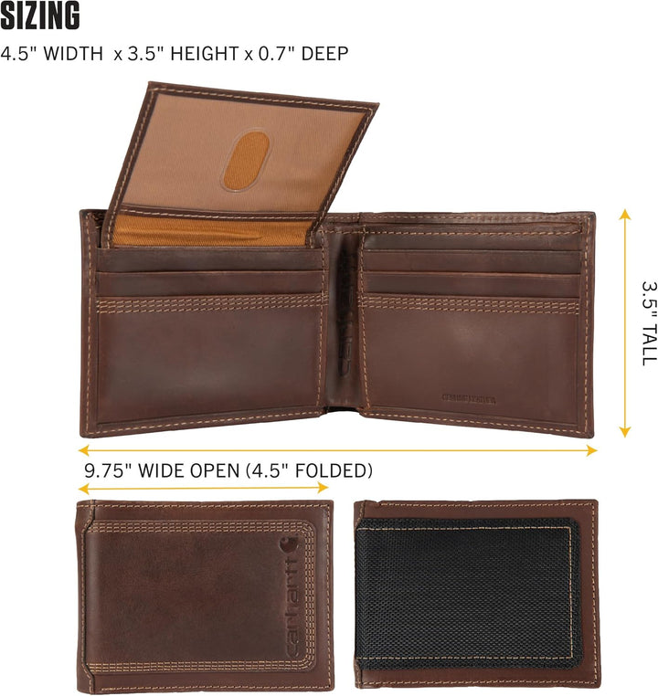 Carhartt Cartera de lona con tarjetero para pasaportes para hombre...