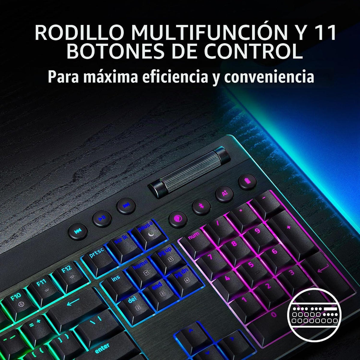 Razer BlackWidow V4 Teclado inalámbrico para juegos de perfil bajo