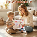 Ehome - Juego de helado plegable de madera para niños, juego de comida de