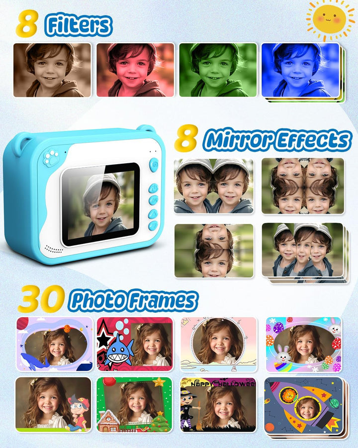 Cámara de impresión instantánea para niños, cámara de impresión ins...