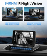 Orderich Cámara de coche para asiento trasero, pantalla IPS de 3.97...