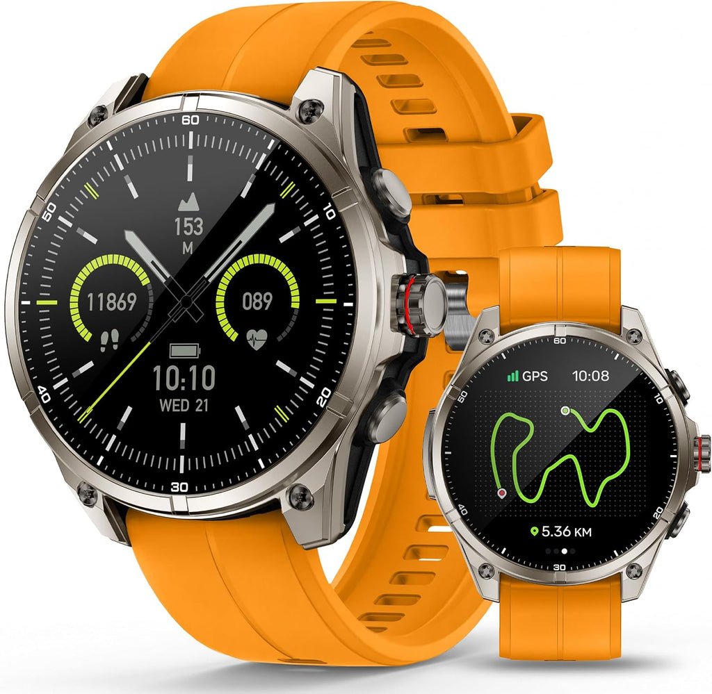 SOUYIE Smartwatch para hombres GPS Fitness Tracker Bluetooth llamada