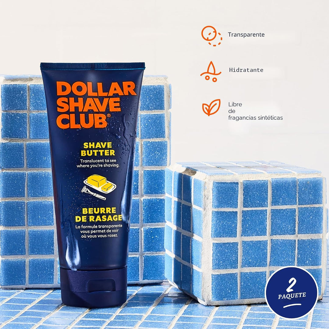Dollar Shave Club | Shave Butter 6 onzas (paquete de 2) | Crema de...