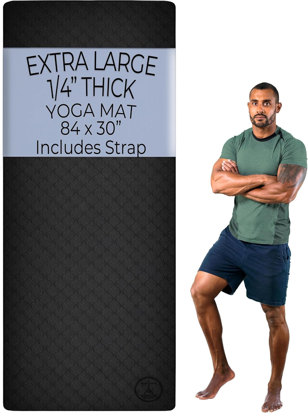 Tatago Esterilla de Yoga Extra Grande 84" Ancha Antideslizante y Gruesa para Ejercicio