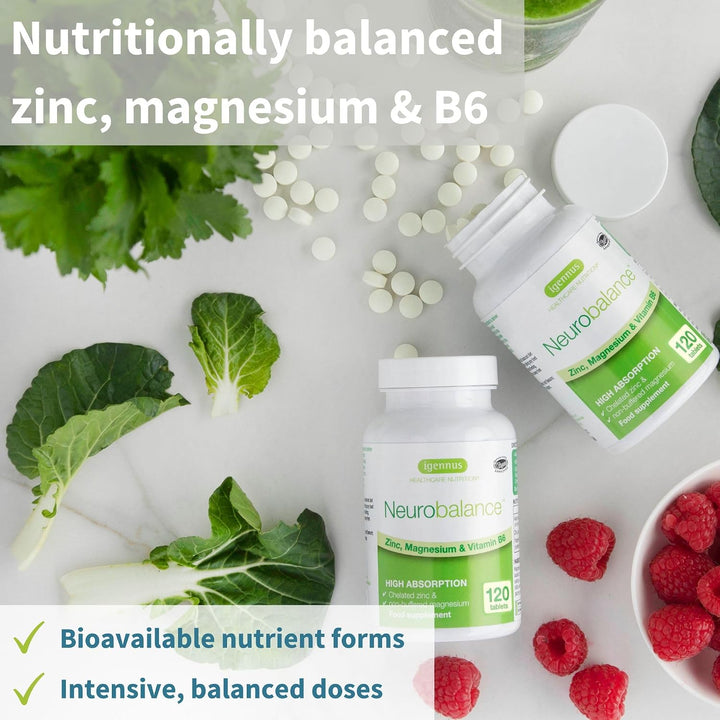 Neurobalance + multivitamínico y minerales para hombres paquete veg...