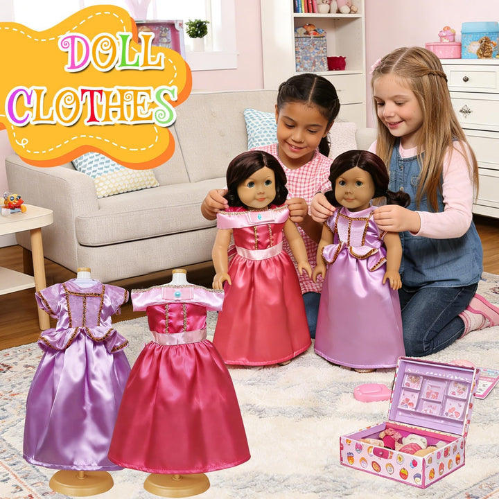 Accesorios de ropa para muñecas de 18 pulgadas, 6 piezas de regalo...