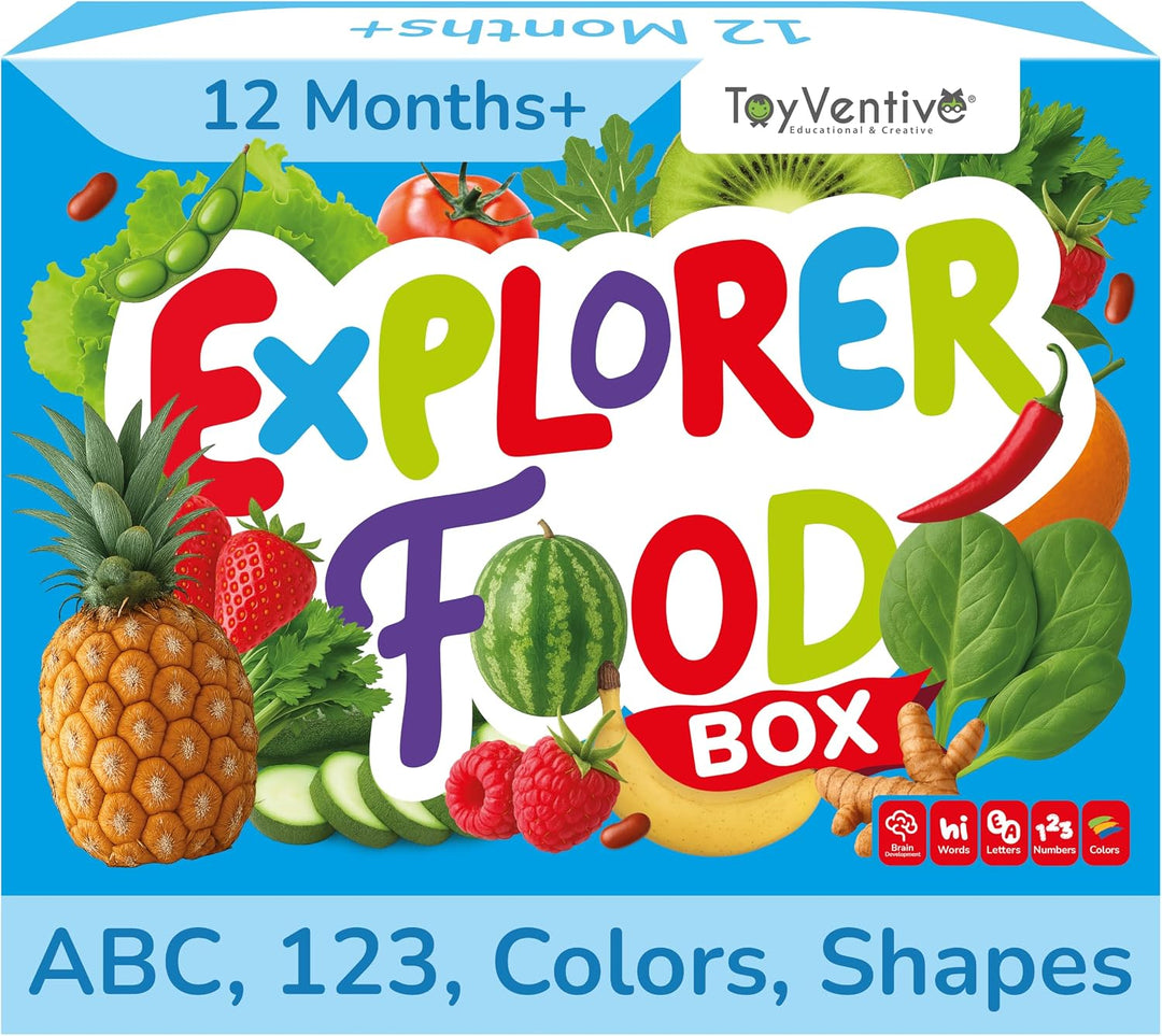 TOYVENTIVE Kit de aprendizaje para niños pequeños con 4 libros para...
