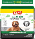 Glad para Pets Activated Carbon Disposable Dog Training Pads, 100 Count