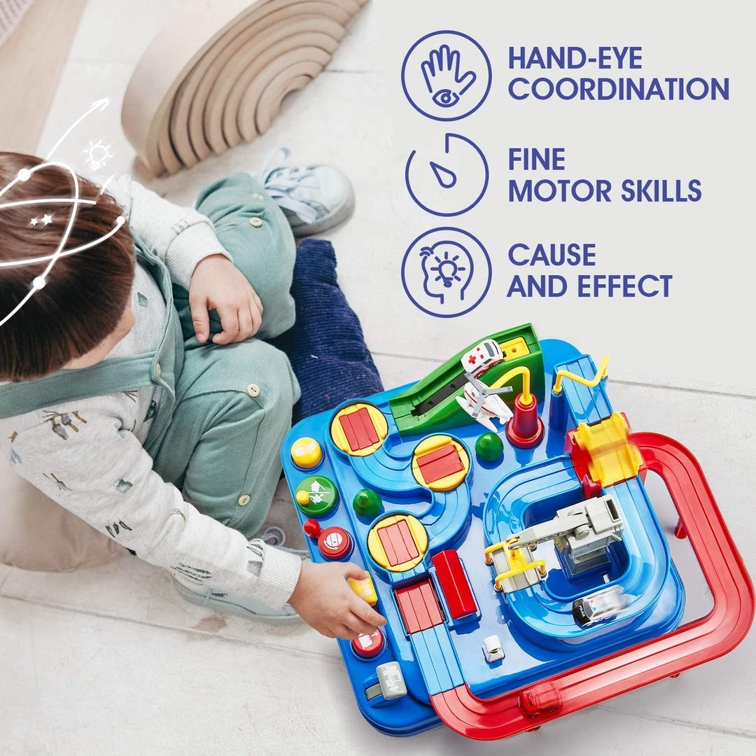 CubicFun Pistas de carreras para niños juguetes de