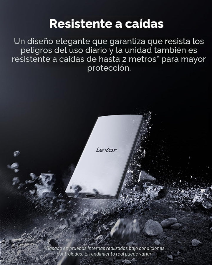 Lexar ES3 1TB SSD externo, USB 3.2 Gen2 SSD portátil, PSSD hasta 10...