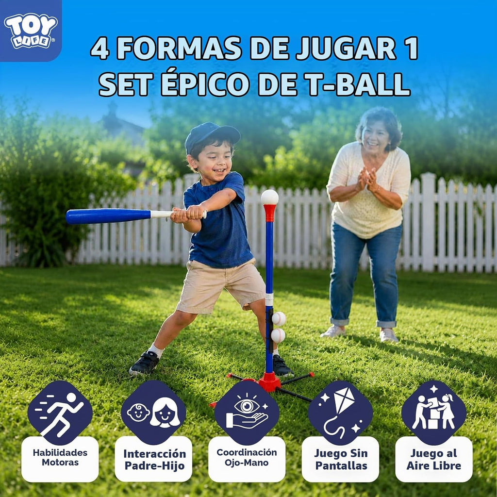 TOY Life Juego de bolas 4 en 1 para niños pequeños de 3 a 5 años con