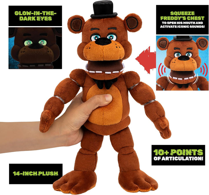 Five Nights at Freddy\u2019s Oso de peluche articulado con sonido d...