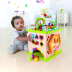Cubo de actividades para niños Hape bichos de ciudad, madera