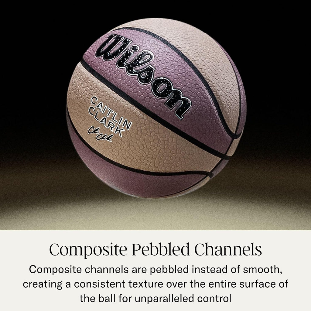 WILSON Caitlin Clark Anchor Balón de baloncesto para interior/exterior - Arena/Marrón claro, Talla