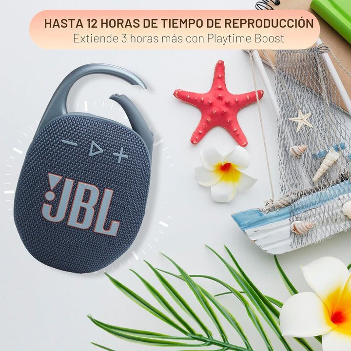 JBL Altavoz Bluetooth portátil Clip 5, IP67 impermeable y resistent...