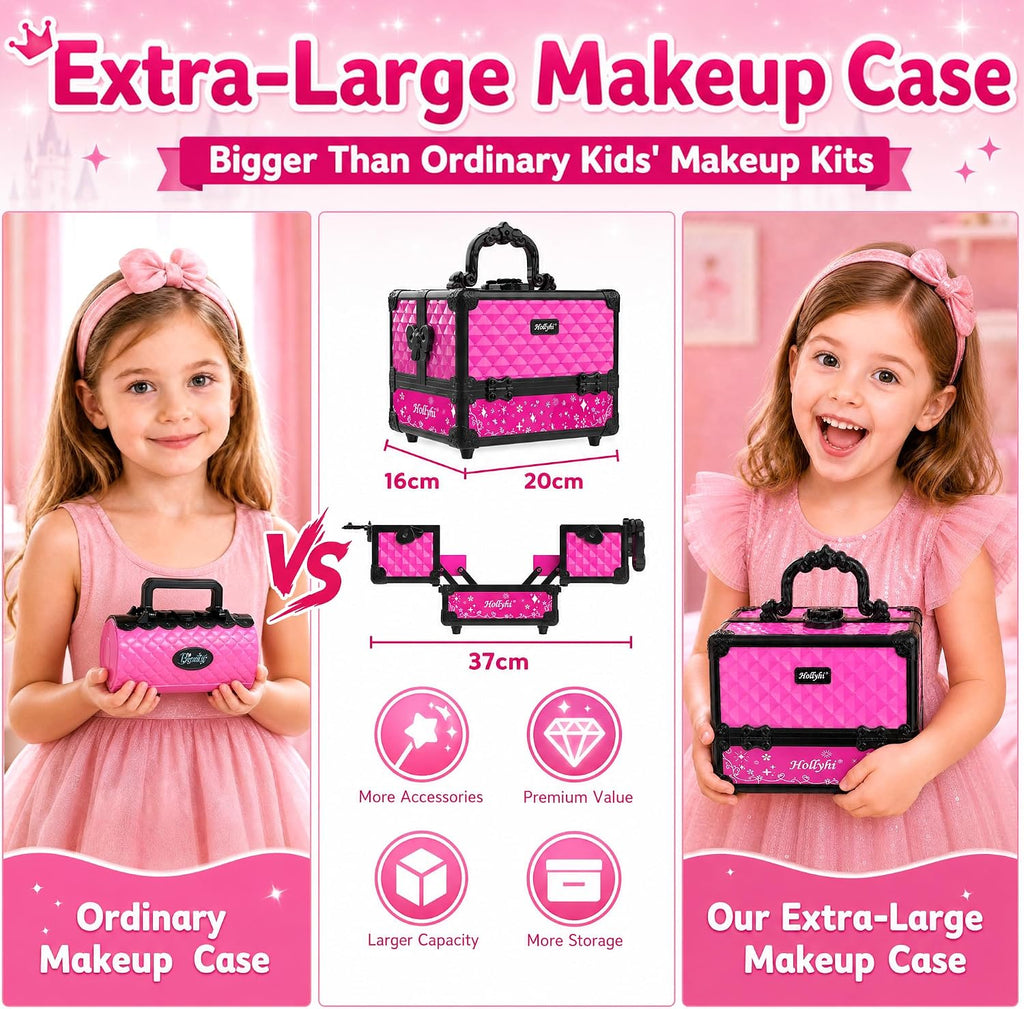 Kit de 59 juguetes de maquillaje para niñas, no tóxico, juego de simulación