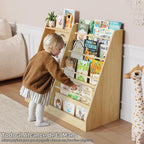 Lkeiyay Estantería infantil con almacenamiento, estantería frontal