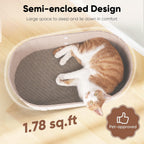 FUKUMARU Rascador para gatos, sofá de 24 pulgadas con forma de gato que