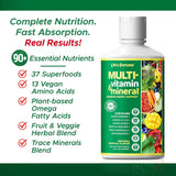 Life's Fortune Multivitamínico líquido para adultos, hombres y...