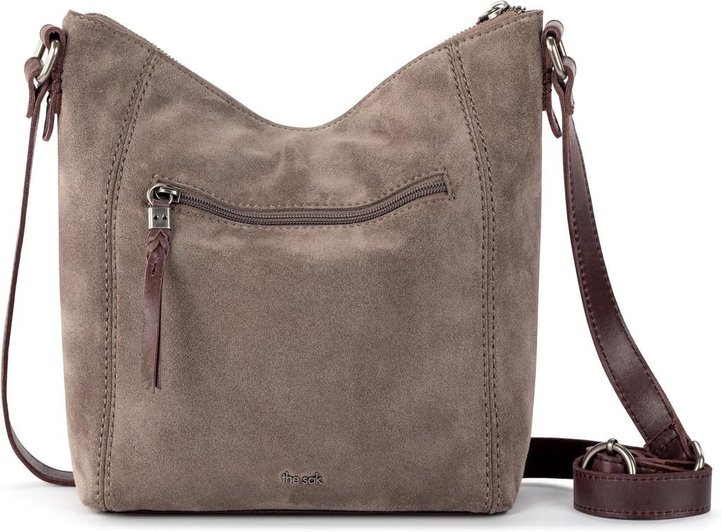 The Sak Ashland Crossbody Purse - Bolso de mano de cuero para mujer para uso diario y viajes - Cruzado con correa ajustable para el hombro