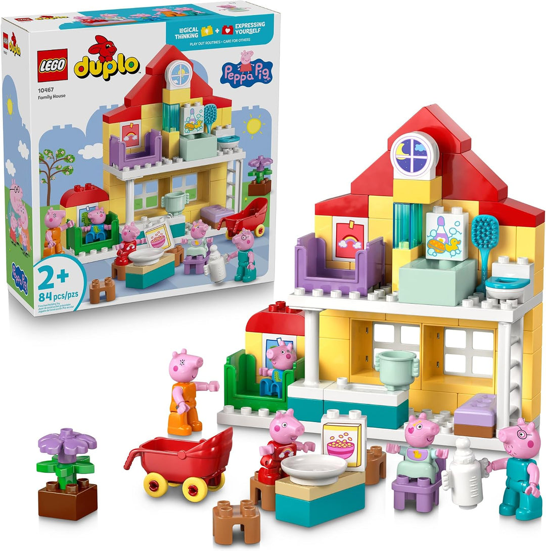 LEGO DUPLO Peppa Pig Family House - Juguete de construcción para ni...