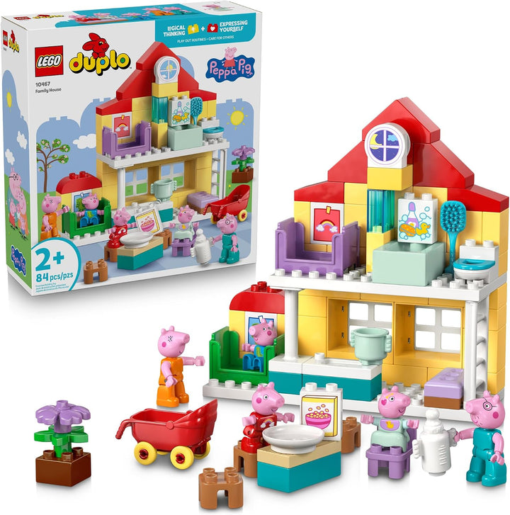 LEGO DUPLO Peppa Pig Family House - Juguete de construcción para ni...