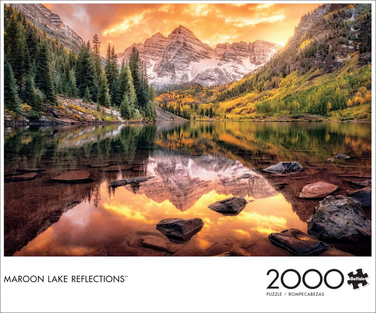 Buffalo Games Rompecabezas Joshua Snow Lake, rompecabezas de 2000 piezas