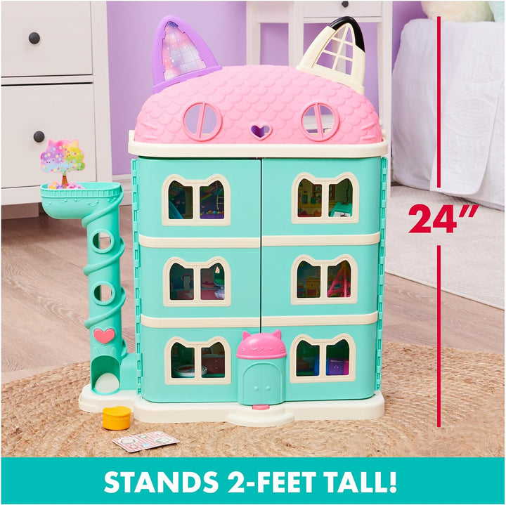 Casa de muñecas Gabby's Dollhouse Purrfect con 15 piezas que in...
