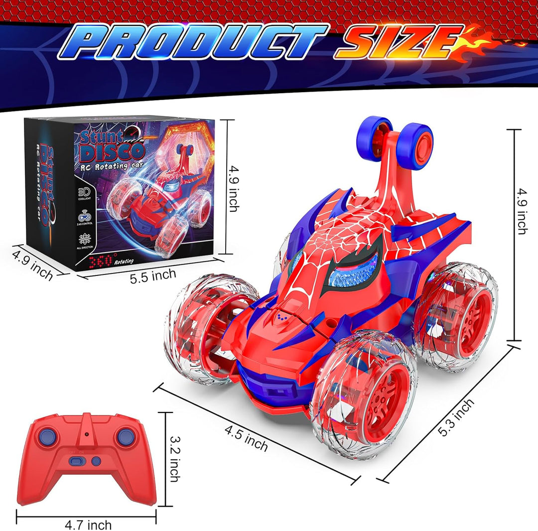 Mafbeanl Coche de acrobacias a control remoto RC, rotación de 360°...