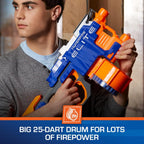 Nerf HyperFire Elite Blaster motorizado, tambor de 25 dardos, dispara hasta 5 dardos por segundo, incluye 25 dardos oficiales Elite (exclusivo de Amazon)