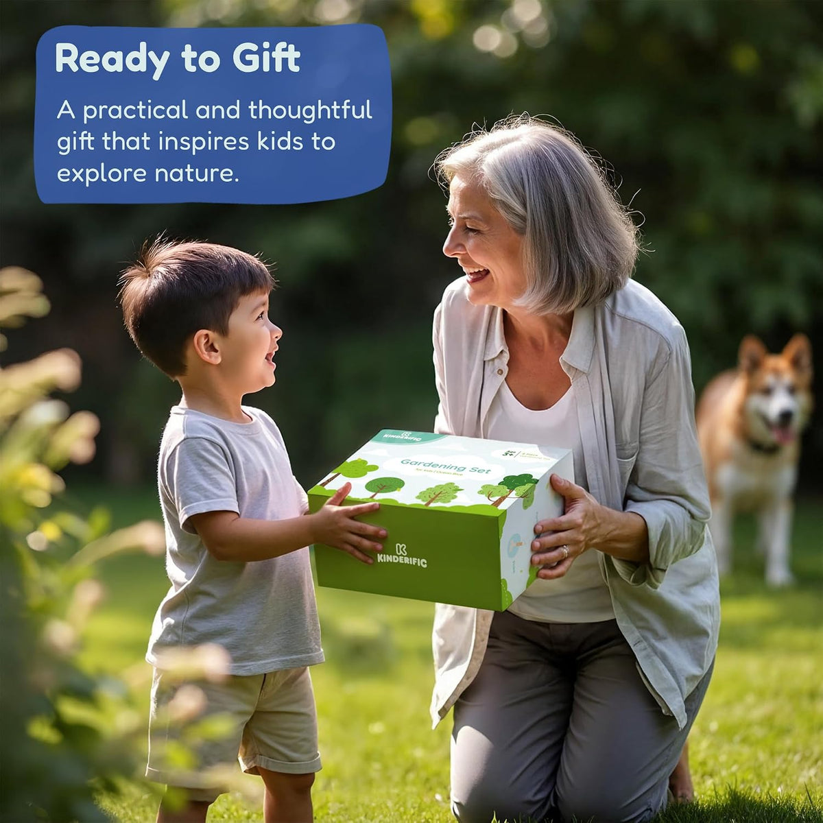 Juego de Jardinería, Kit de Herramientas, para Niños, STEM, Incluye Bolsa de Transporte, Pala, Regadera, Rastrillo, Horquilla, Paleta y Guantes (Sunshine)