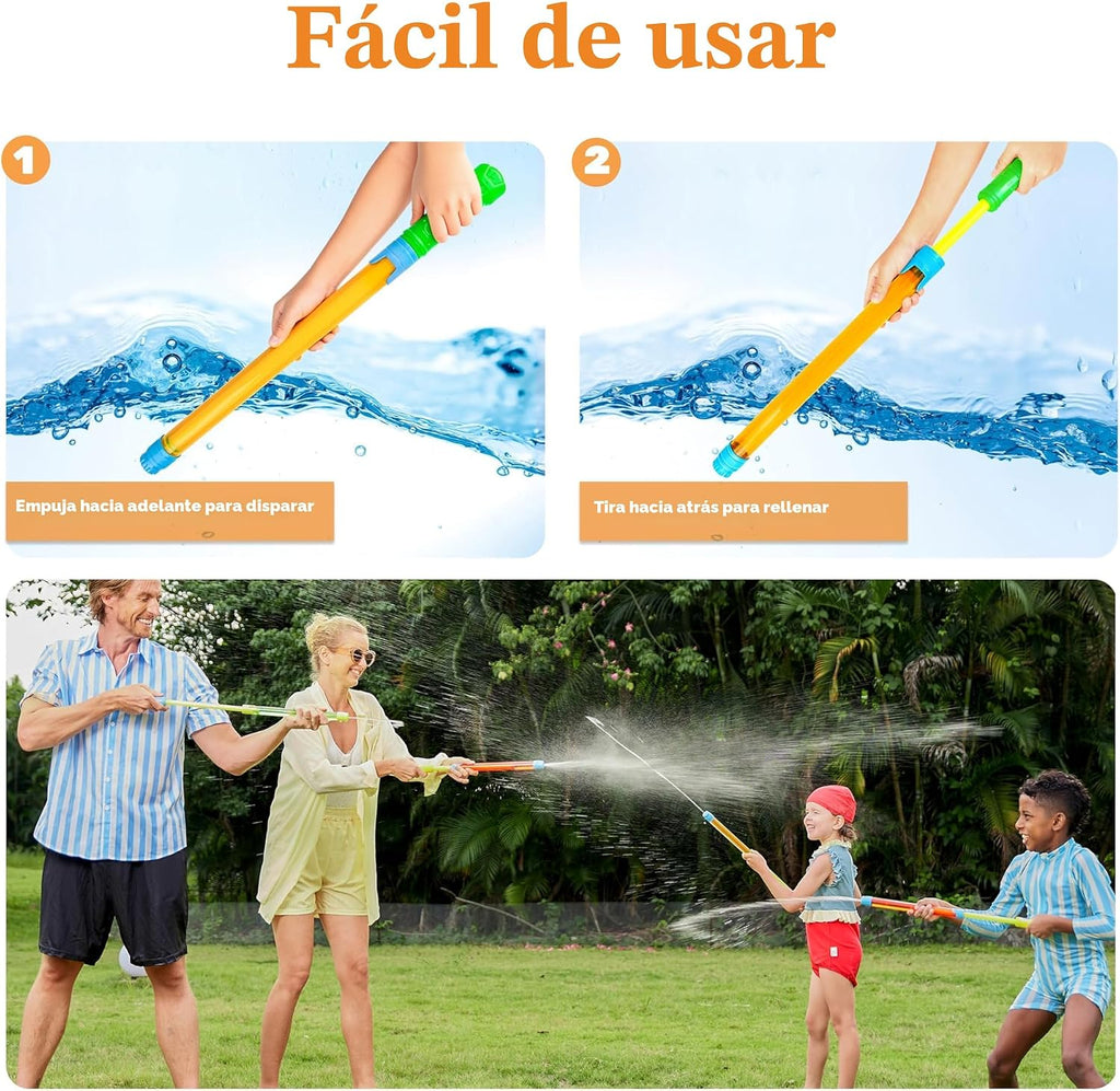 JOYIN Paquete de 18 pistolas de agua de 16.5 pulgadas, pistolas de agua a granel, piscina al aire libre de verano, patio trasero, juego de agua de playa, juegos de lucha y piscina