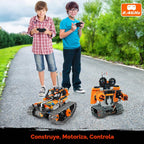Kit de robot STEM para niños de 8 a 12 años, juegos de erectores de control remoto, kits de robótica de ingeniería, regalo educativo de cumpleaños para niños y niñas de 5 a 7 9 10 11 13 14