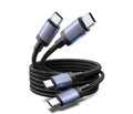 UGREEN Paquete de 2 cables USB C de 240 W, carga rápida para portátiles y