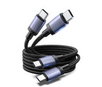 UGREEN Paquete de 2 cables USB C de 240 W, carga rápida para portátiles y