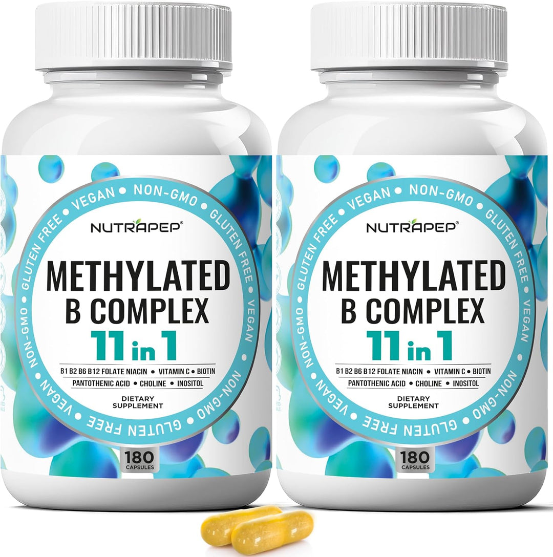 NutraPep Vitaminas del complejo B metilado \u2013 Complejo multivit...