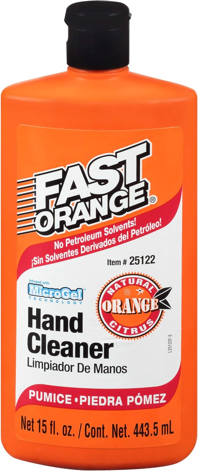 Permatex 25108 Fast Naranja Piedra Pómez Loción Limpiador de mano,...